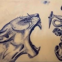 Mi proyecto del curso: Ilustración de tatuajes blackwork desde cero. Un projet de Illustration traditionnelle, Dessin, Illustration numérique, Conception de tatouage , et Dessin numérique de Argenis Solís - 15.04.2024