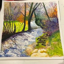 My project for course: Painting Realistic Watercolor Landscape. Projekt z dziedziny  Sztuki piękne,  Malarstwo, Sketching, Malowanie akwarelą, Ilustracja naturalist i czna użytkownika ivomira91 - 12.04.2024