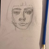 Mi proyecto del curso: Cuaderno de retratos a línea con grafito. Un proyecto de Bellas Artes, Bocetado, Dibujo, Dibujo de Retrato y Sketchbook de Jessica Tatiana Rincón Castiblanco - 17.04.2024