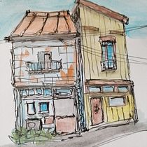 Meu projeto do curso: Desenho arquitetônico expressivo com marcadores coloridos. Sketching, Drawing, Architectural Illustration, Sketchbook & Ink Illustration project by Ricardo Pereira - 04.17.2024