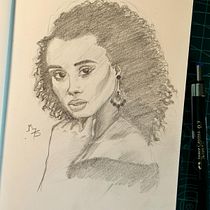 Mi proyecto del curso: Cuaderno de retratos a línea con grafito. Un proyecto de Bellas Artes, Bocetado, Dibujo, Dibujo de Retrato y Sketchbook de madrid7cinco - 17.04.2024