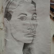 Mi proyecto del curso: Cuaderno de retratos a línea con grafito. Un proyecto de Bellas Artes, Bocetado, Dibujo, Dibujo de Retrato y Sketchbook de Cesar Ruiz - 17.04.2024