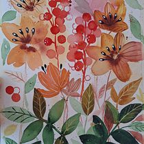 Mi proyecto del curso: Acuarela floral: conecta con la naturaleza. Traditional illustration, Painting, Watercolor Painting, and Botanical Illustration project by Soriana Montiel - 04.18.2024