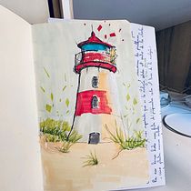 Mon projet du cours : Esquisses d'architecture expressives aux feutres de couleur. Sketching, Drawing, Architectural Illustration, Sketchbook & Ink Illustration project by Stéphane - 04.16.2024