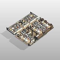 My project for course: Modeling for Parametric Buildings with Revit . Un projet de 3D, Architecture, Architecture d'intérieur, Modélisation 3D, Architecture numérique , et ArchVIZ de Juan Tribin - 16.04.2024