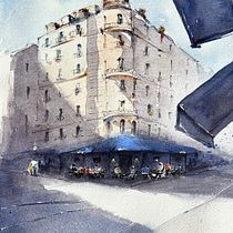 My project for course: Architectural Sketching with Watercolor and Ink. Sketching, Drawing, Watercolor Painting, Architectural Illustration, Sketchbook & Ink Illustration project by reihanehshl - 04.19.2024