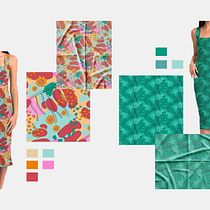 My project for course: Composition and Color for Textile and Surface Designs. Un progetto di Pattern design e Teoria del colore di Dalia Karengiene - 19.04.2024
