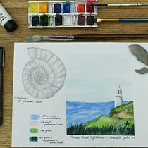 My project for course: Watercolor Travel Journal. Traditional illustration, Watercolor Painting, Architectural Illustration, and Sketchbook project by hdecock10 - 04.19.2024