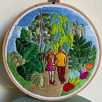 Mi proyecto del curso: Introducción al bordado botánico. Un projet de Broderie , et Design textile de Rosa Angélica Navarro Ayala - 20.04.2024
