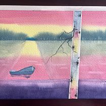 My project for course: Atmospheric Landscapes in Watercolor  Ein Projekt aus dem Bereich Bildende Künste, Malerei und Aquarellmalerei von valerafritze - 19.04.2024