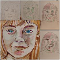 Mi proyecto del curso: Retrato artístico en acuarela. Fine Arts, Painting, Watercolor Painting, and Portrait Drawing project by Lucia Moya - 04.21.2024