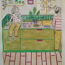Mon projet du cours : Carnet de croquis pour explorer votre style de dessin. Un proyecto de Ilustración tradicional, Bocetado, Creatividad, Dibujo, Pintura a la acuarela, Sketchbook y Pintura gouache de julie.dauge - 22.04.2024