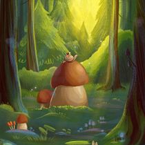 My project for course: Atmospheric Scenes in Procreate: Paint with Color and Light. Un progetto di Illustrazione digitale di Sofiia Zailo - 22.04.2024