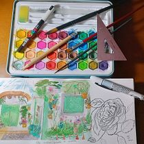 Mi proyecto del curso: Cuaderno de viaje en acuarela. Traditional illustration, Watercolor Painting, Architectural Illustration, and Sketchbook project by tere_21 - 04.22.2024