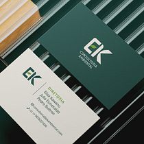 EK Consultoria Ambiental . Design, Br, ing e Identidade, Design gráfico, e Design de logotipo projeto de Luan Costa - 23.04.2024