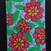 My project for course: Botanical Patterns in a Sketchbook: Conquer the Blank Page. Ilustração tradicional, Pattern Design, Ilustração botânica, e Sketchbook projeto de karlawulaniyati - 23.04.2024