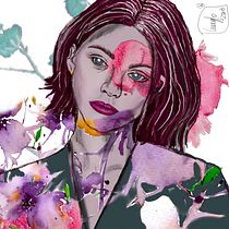 Mi proyecto del curso: Técnicas de ilustración con acuarela digital. Ilustração tradicional, Ilustração digital, Pintura em aquarela, Desenho de retrato, e Desenho digital projeto de Maria José Vañó Vañó - 23.04.2024