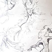 Mi proyecto del curso: Sketchbook fantástico: dibuja personajes desde la imaginación. Ilustração tradicional, Criatividade, Desenho, e Sketchbook projeto de Nahuel Ventura - 24.04.2024