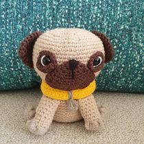 Mi proyecto del curso: Técnicas de crochet para tejer amigurumis PUG Ein Projekt aus dem Bereich H, werk, Spielzeugdesign, Weben, DIY, Crochet, Amigurumi und Textildesign von andrea0727 - 25.04.2024