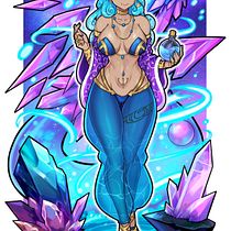 My project for course: Fantasy Character Design in Procreate. Projekt z dziedziny Projektowanie postaci, Ilustracja c, frowa, R, sunek c, frow, Malarstwo c i frowe użytkownika redjet00 - 24.04.2024