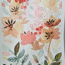 My project for course: Artistic Floral Watercolor: Connect with Nature. Traditional illustration, Painting, Watercolor Painting, and Botanical Illustration project by Emilia Bachvarova - 04.25.2024