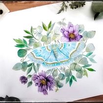 Mein Abschlussprojekt für den Kurs: Naturalistische Zeichnung und Komposition mit Aquarell. Traditional illustration, Drawing, Watercolor Painting, and Naturalistic Illustration project by ydrinka - 04.25.2024