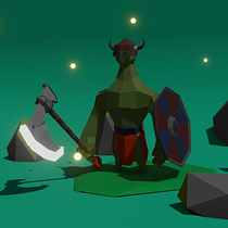 Mi proyecto del curso: Modelado de personajes low poly para videojuegos. Een project van 3D,  3D-modellering, Videogames, 3D-karakterontwerp y Videogame-ontwerp van fercorona12381 - 24.04.2024