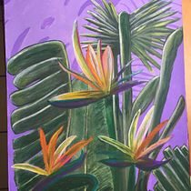 Mi proyecto del curso: Pintura botánica con acrílico. Traditional illustration, Fine Arts, Painting, Acr, lic Painting, and Botanical Illustration project by Paulina Esperanza Guerrero Rojas - 04.24.2024