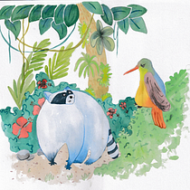 Peignez des mondes imaginaires et naturels à la gouache. Character Design, Painting, Drawing, Children's Illustration, and Gouache Painting project by Canelle - 04.28.2024