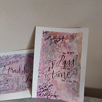 My project for course: Calligraphy as Visual Poetry. Caligrafia projeto de rhodat - 29.04.2024