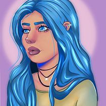 My project for course: Female Character Portraits in Procreate. Projekt z dziedziny Trad, c, jna ilustracja, Ilustracja c, frowa, R, sunek c i frow użytkownika Briana Smith-Margaryan - 29.04.2024
