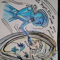 Mi proyecto del curso: Ilustración artística: dibuja tu imaginario. Traditional illustration, Painting, Creativit, Pencil Drawing, and Drawing project by Nataly Pastene Pastene - 04.29.2024