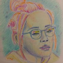 Mi proyecto del curso: Dibujo de retratos llamativos con lápices de colores. Drawing, Portrait Drawing, Sketchbook, and Colored Pencil Drawing project by Pilar Puga Acuña - 04.29.2024