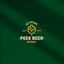 Peek Beer - Cerveja Artesanal Ein Projekt aus dem Bereich Design, Br, ing und Identität, Logodesign, Digitales Design und Briefpapier-Design von Ana Beatriz Rodrigues - 20.04.2024