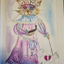 My project for course: Illustration Techniques to Unlock your Creativity. Projekt z dziedziny Design, Trad, c, jna ilustracja,  Sztuki piękne,  Malarstwo, Kreat, wność, Kreat, wne zabaw, z dziećmi i Sketchbook użytkownika Monika Vrbnjak Mon-Art - 31.05.2024