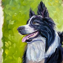 Mi proyecto del curso: Retrato realista de mascotas con pintura al óleo Ein Projekt aus dem Bereich Bildende Künste, Malerei, Ölmalerei und Naturalistische Illustration von Andrea Esther Miranda Suazo - 12.04.2024