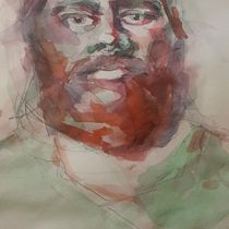 My project for course: Artistic Portrait with Watercolors. Fine Arts, Painting, Watercolor Painting, and Portrait Drawing project by iliannaeva - 04.29.2024