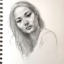 Mi proyecto del curso: Sketchbook de retrato: explora el rostro humano. Projekt z dziedziny Sketching,  R, sunek, Portret,  R, sunek art, st, czn i Sketchbook użytkownika Quique - 01.05.2024