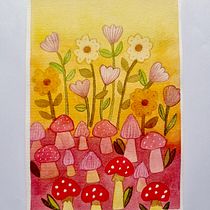 Mi proyecto del curso: Técnicas de acuarela en negativo para ilustración botánica Ein Projekt aus dem Bereich Traditionelle Illustration, Aquarellmalerei und Botanische Illustration von Claudia Carmona - 02.05.2024