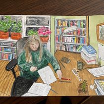 My project for course: Exploratory Sketchbook: Find Your Drawing Style. Un proyecto de Ilustración tradicional, Bocetado, Creatividad, Dibujo, Pintura a la acuarela, Sketchbook y Pintura gouache de Elizabeth Yeoman - 31.01.2025