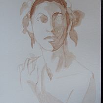 Mon projet du cours : Portraits à l’aquarelle : saisissez la personnalité de votre modèle. Fine Arts, Painting, Watercolor Painting, and Portrait Drawing project by gigilarose - 05.03.2024
