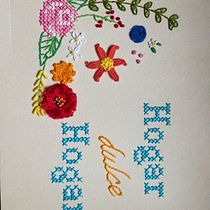 Meu projeto do curso: Bordado em madeira. Arts, Crafts, Fine Arts, Embroider, and Textile Design project by PAULA CUNHA - 05.03.2024