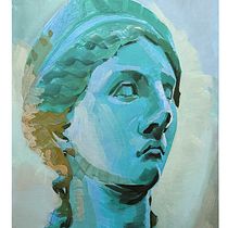 My project for course: Stylized Portrait Painting with Gouache. Traditional illustration, Painting, and Gouache Painting project by elliot_13 - 05.03.2024