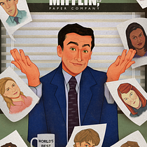 Meu projeto do curso: The Office -  Poster  Ein Projekt aus dem Bereich Design von Figuren, Zeichnung, Porträtzeichnung und Digitale Zeichnung von Alícia Nolyq - 29.04.2024