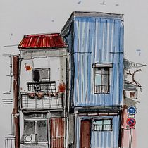 Mi proyecto del curso: Dibujo arquitectónico expresivo con marcadores de colores. Sketching, Drawing, Architectural Illustration, Sketchbook & Ink Illustration project by Mario Elena - 05.04.2024