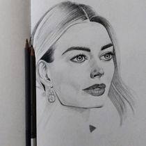 Mi proyecto del curso: Sketchbook de retrato: explora el rostro humano. Sketching, Drawing, Portrait Drawing, Artistic Drawing, and Sketchbook project by Brenda Marlene Carias Velasquez - 04.27.2024