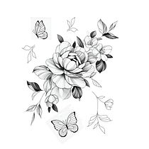 Mi proyecto del curso: Tatuaje botánico con puntillismo. Ilustração tradicional, Desenho de tatuagens e Ilustração botânica projeto de johanlopezduque - 03.05.2024
