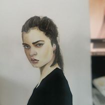 My project for course: Watercolor Portrait from a Photo. Traditional illustration, Watercolor Painting, and Portrait Drawing project by napiorka - 04.29.2024