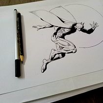 Mi proyecto del curso: Ilustración para cómics: anatomía de un superhéroe. Un progetto di Illustrazione tradizionale, Character design, Fumetto, Disegno a matita e Disegno anatomico di Luca Cabral - 05.05.2024