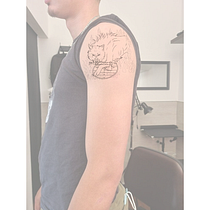 Meu projeto do curso: Ilustração de tatuagens blackwork do zero. Un projet de Illustration traditionnelle, Dessin, Illustration numérique, Conception de tatouage , et Dessin numérique de Raphael Vinicius E Silva - 05.05.2024